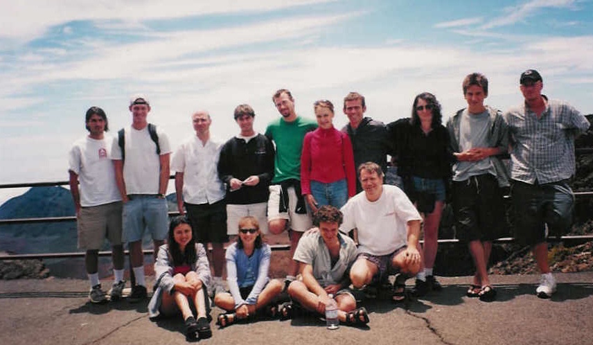 Class members on Haleakala (2000)