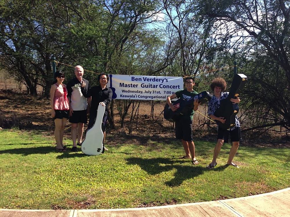 Eri Kumazaki, Bob McAuley, Ming-Jui Liu, Noah Kim, and Harry Trump in Makena (2013)