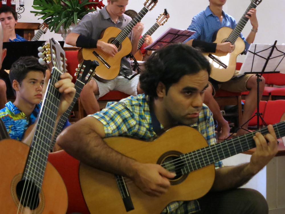 Guitar orchestra at Keawala'i Church (2014)